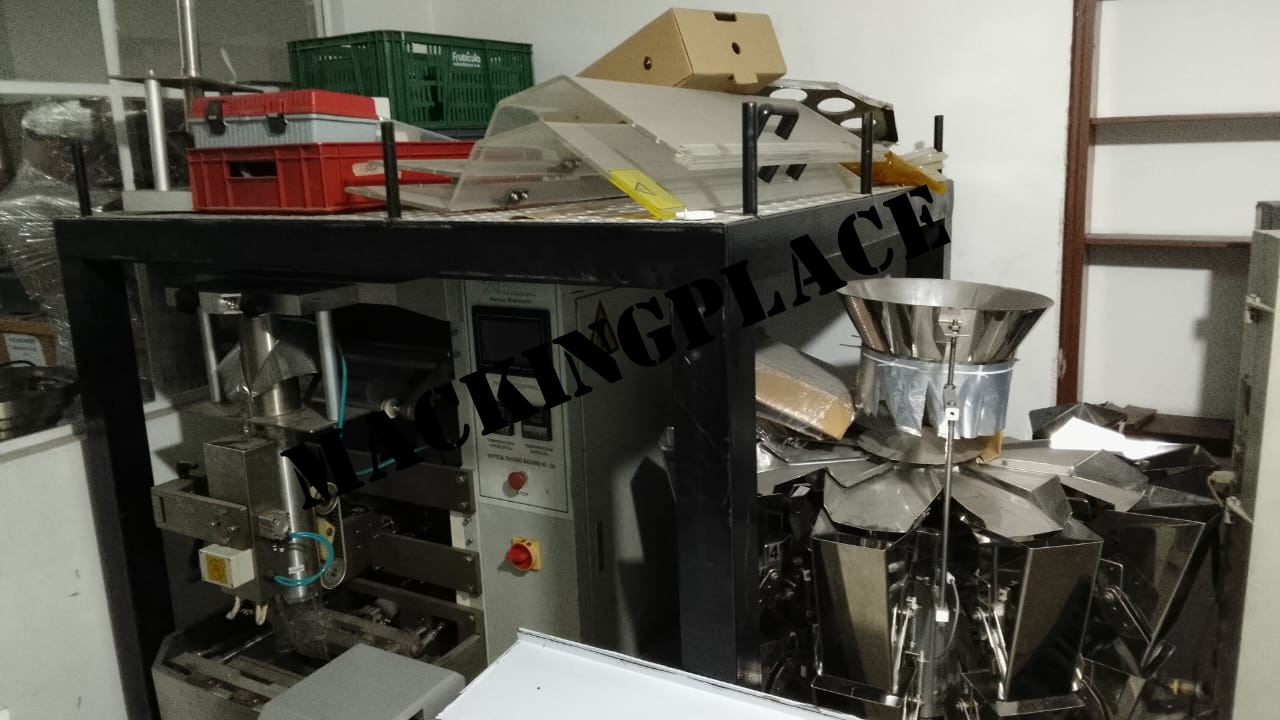 Empacadora vertical gran formato con multicabezal industrial en acero inoxidable 304