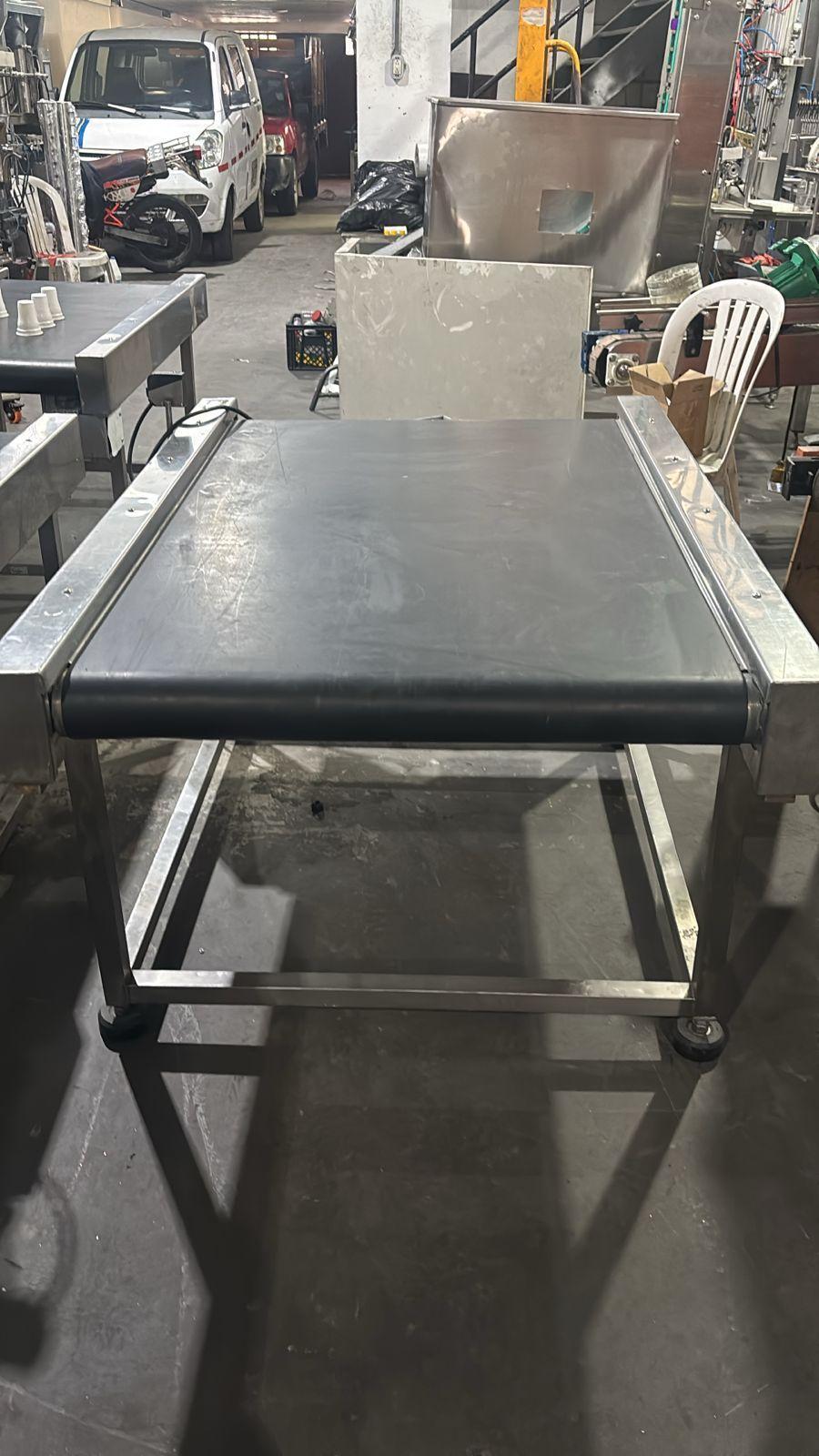 Banda transportadora en acero inoxidable – 1.40 x 0.83 m